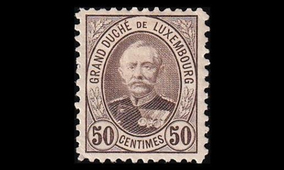 Luxemburg 63D * Suurherttua Adolf 50 C (11½:11) (1891)