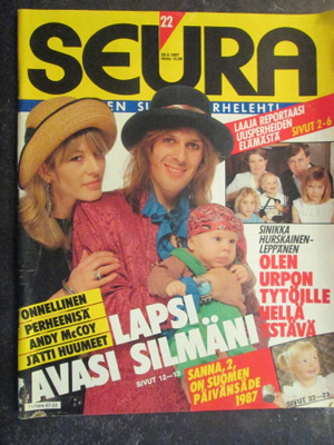 SEURA LEHTI 22 / 1987 39 V. TAKAA SIS.LUETTELO KUVAT 2 ja 3