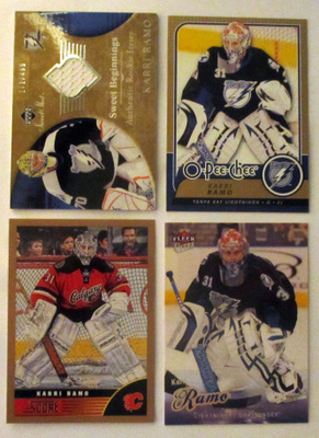 KARRI RÄMÖ x 4 korttia, sis. jersey kortin