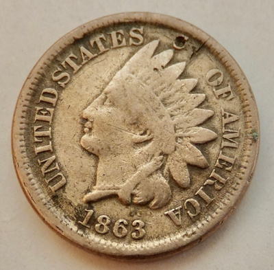 USA 1 Cent 1863