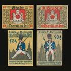 Saksa 2 x 10, 2 x 50 Pfennig, Detmold 1920 - pikkukuva 1
