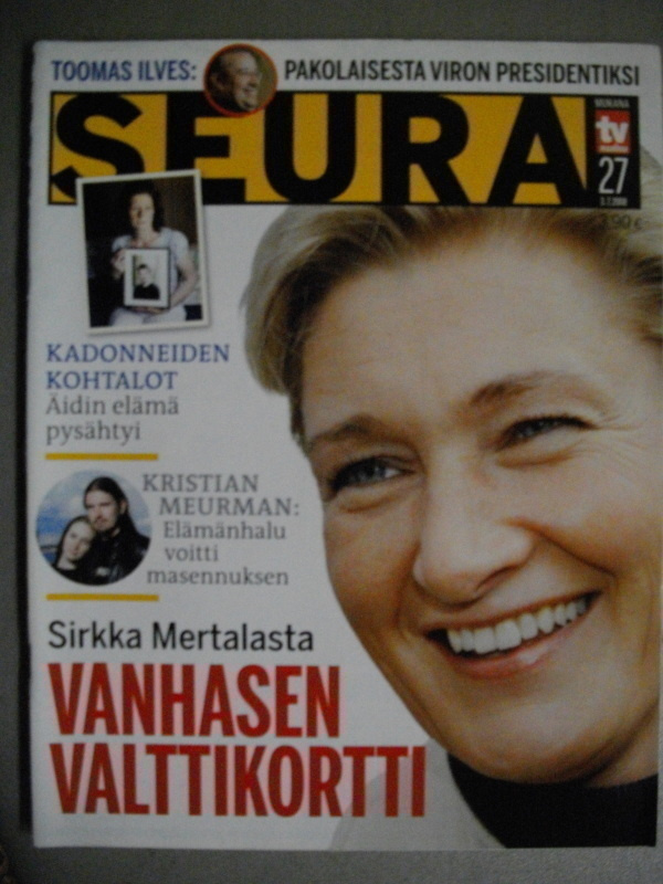 Seura lehti Nro 27/2008. (11.3)