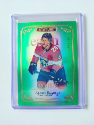Aleksi Saarela 19-20 UD Stature Green Rookie /149