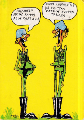Sotilas . Sotamies. Missäs kaikki alokkaat on ?. e308