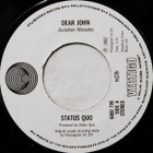 STATUS QUO :: DEAR JOHN :: VINYYLI 7" 1982 - pikkukuva 3