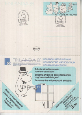 1988 Muumiehiö ep. leimalla.