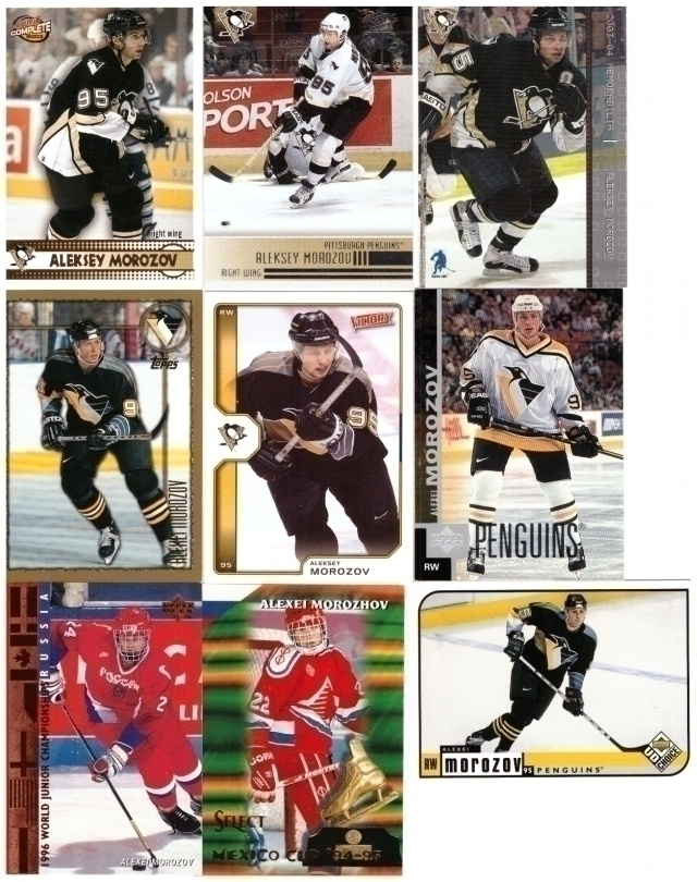 9 x ALEXEI MOROZOV Penguins, Team Russia