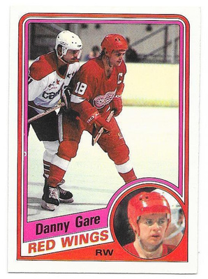 1984-85 OPC #54 Danny Gare Detroit Red Wings
