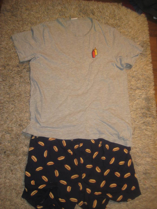 *H&M lyhyt hihainen yöasu, koko M**