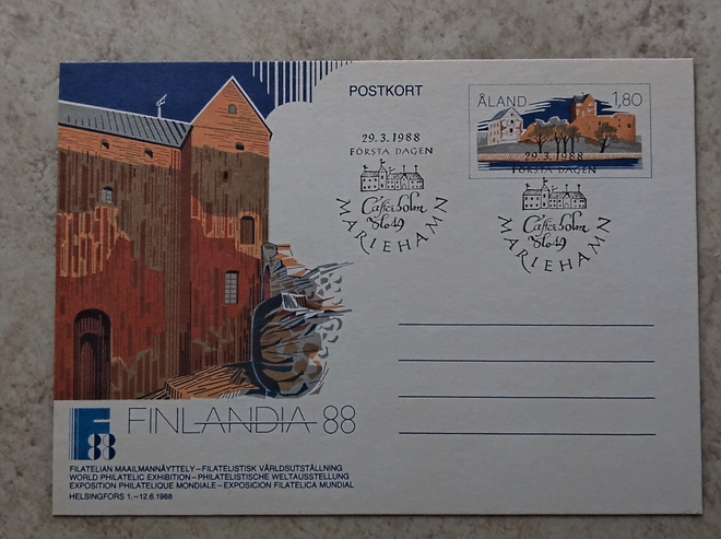 Finlandia 88 - ensipäiväkortti (Ahvenanmaa)