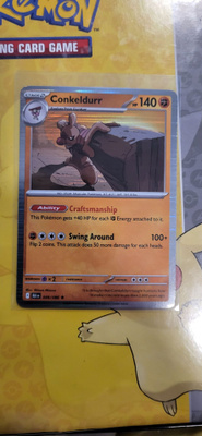 Conkeldurr #49 Pokemon Black Bolt RARE HOLOGRAPHIC card