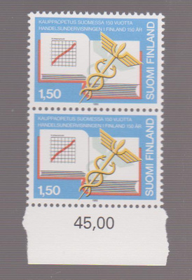 1989 PYSTYPARI KAUPPAOPETUS SUOMESSA 150 V. POSTITUOREENA
