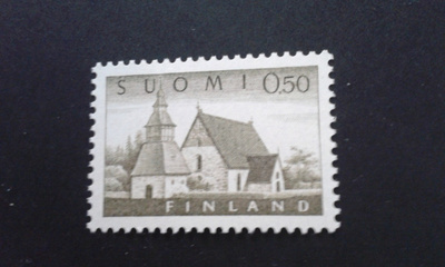 1963 yleismerkki 0,5 mk lammin kirkko**