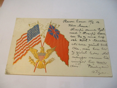 USA lippukortti Tampereelle - 1906