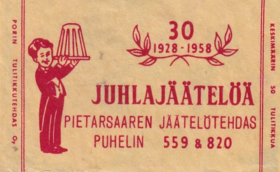 Pietarsaari, Jäätelötehdas 30 1928 - 1958 1/16
