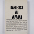 Väinö Voipio : Kahleissa vai vapaana : Hyvä - paha - synti - pikkukuva 2