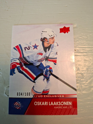 2021-22 Upper Deck AHL Excl. #32 Oskari Laaksonen 34/100