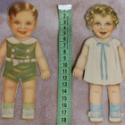 Paperinuket pikkutyttö ja -poika 1940-50-luku - pikkukuva 3