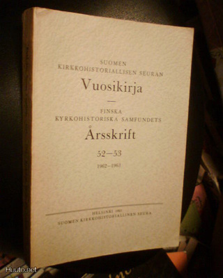 Suomen kirkkohistoriallisen seuran vuosikirja 1962-63 52-53