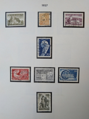 1957 Suomi postimerkki 7 kpl