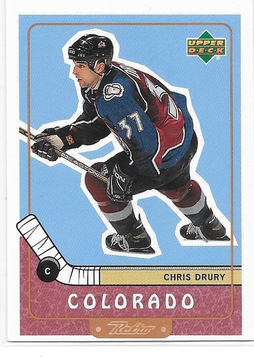 1999-00 UD Retro #23 Chris Drury Colorado Avalanche