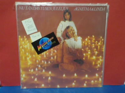 AGNETHA & LINDA - NU TÄNDAS TUSEN JULELJUS EX/EX SWE -81 LP