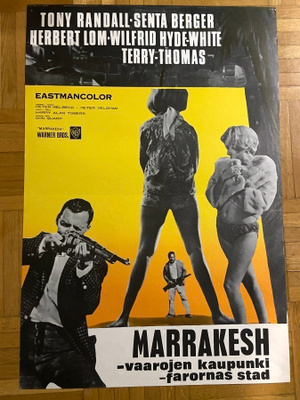 Vanha elokuvajuliste: Marrakesh - vaarojen kaupunki