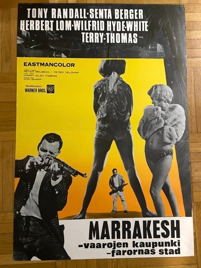 Vanha elokuvajuliste: Marrakesh - vaarojen kaupunki