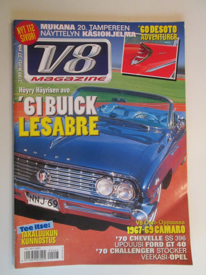 V8 MAGAZINE LEHTI 3 / 1999 34 VUODEN TAKAA