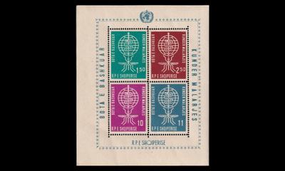 Albania 650-3BL7 ** Malarian hävittäminen (1962)