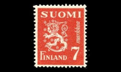 324 ** Leijona 7 mk punainen (1947)
