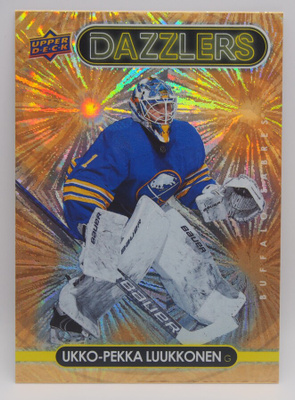 2021-22 Upper deck Dazzlers Orange Ukko-Pekka Luukkonen