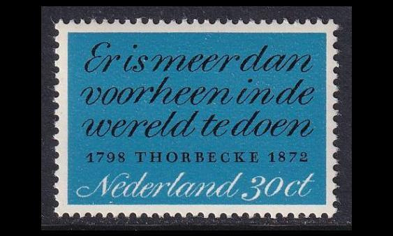 Alankomaat 989 ** Poliitikko Johan Thorbecke (1972)