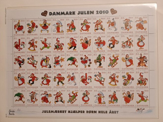 Tanska joulumerkkiarkki 2010