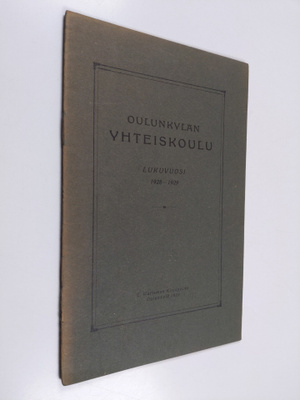 Oulunkylän yhteiskoulu lukuvuosi 1928-1929