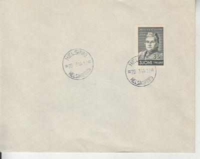 FDC 1944 Minna Canth
