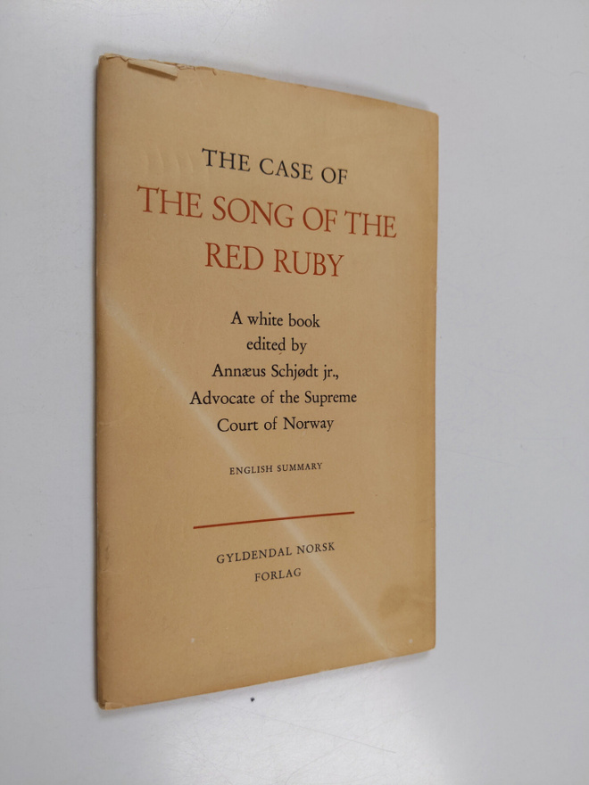 Annaeus Schjodt : The Case of The Song of the Red Ruby - ...