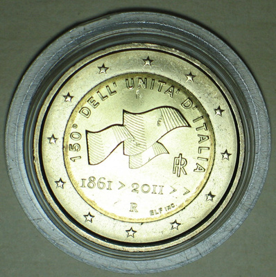 2011 Italia 2€ juhlaraha150 vuotta Italian yhdistymisestä