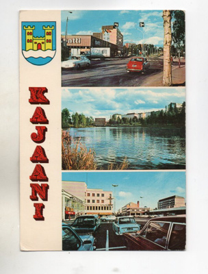 Kajaani: kolme kuvaa ja vaakuna