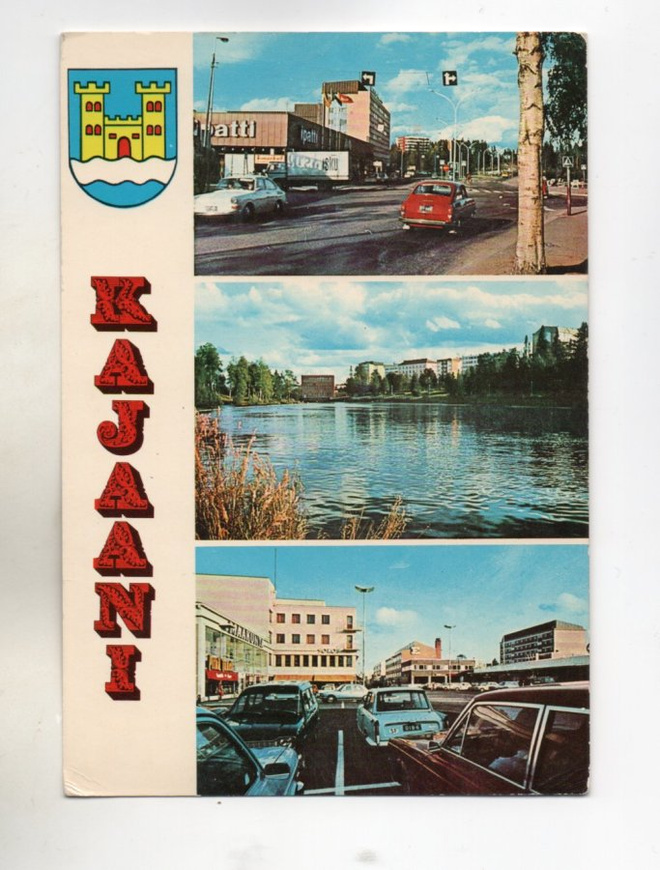 Kajaani:  kolme kuvaa ja vaakuna