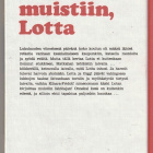 Merri Vik, Kirjoita muistiin, Lotta - pikkukuva 2