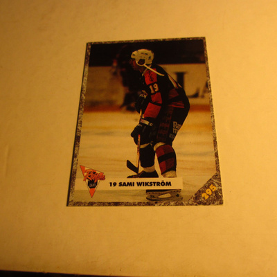 leaf jääkiekkokortti reipas lahti -93 sami wikström