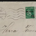 Paikallistaksan kirje 1933 mallin 1930 ylipainamamerkillä - pikkukuva 2
