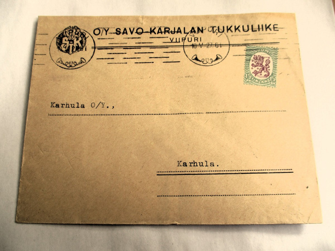1927 Viipuri Savo - Karjalan Tukkuliike Oy