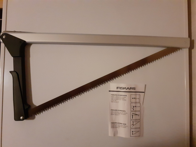 Fiskars retkisaha, kombisaha (kokoontaitettava)