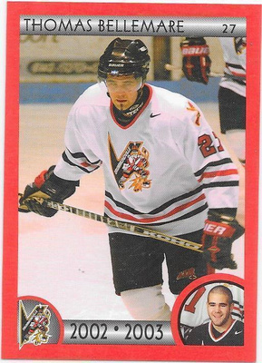 2002-03 Drummondville Voltiqeurs #18 Thomas Bellemare gooni