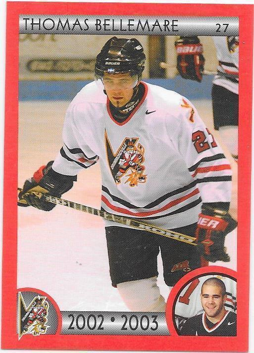 2002-03 Drummondville Voltiqeurs #18 Thomas Bellemare gooni