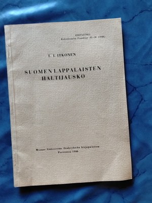 t j itkonen suomenlappalaisten haltiausko