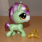 LITTLEST PET SHOP vihreä "Rhodes" HEVONEN, PONI + amuletti - pikkukuva 4