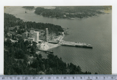 Sipoo ilmakuva Kalkkitehdas 1958 kuva. Jansson